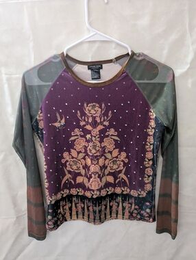 Jane Doe Collection Whimsical Niche Long Sleeved Top W Embroidery